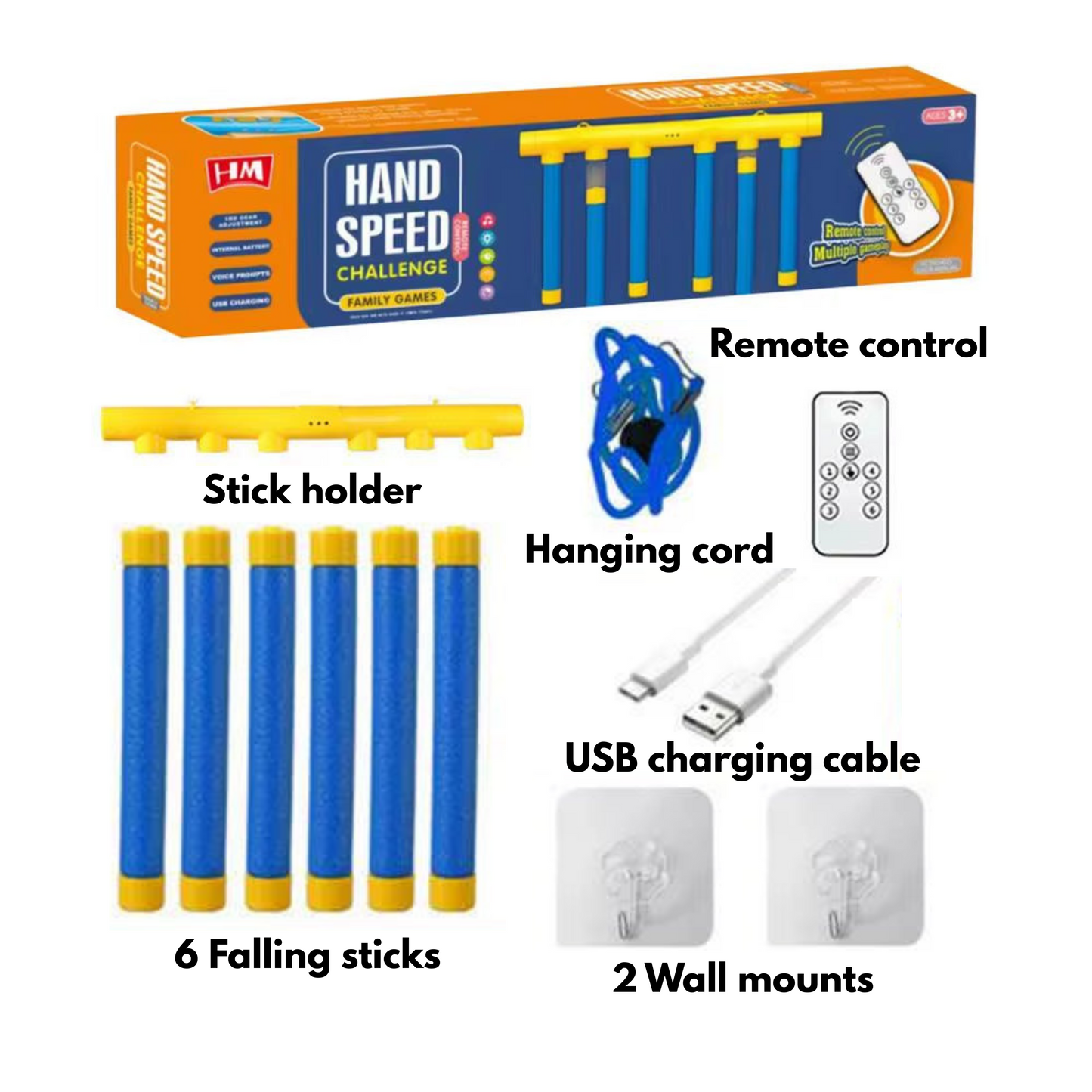 Challenge Falling Sticks Game Kids Stick Catching Toy Training Reaction Ability Educational Parent-Child Interactive Sports Toy